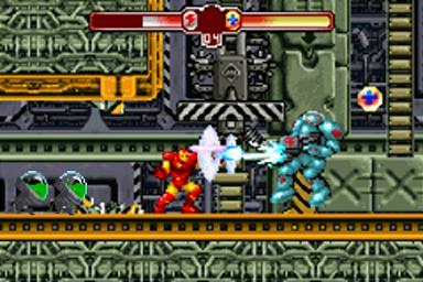 Pantallazo del juego online The Invincible Iron Man (GBA)