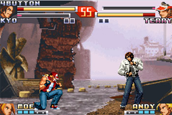 Pantallazo del juego online The King of Fighters EX2 Howling Blood (GBA)