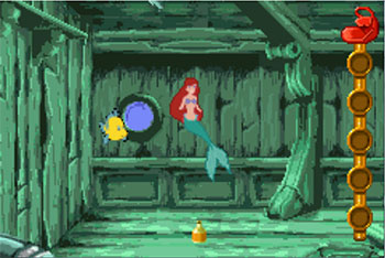 Pantallazo del juego online Disney's The Little Mermaid Magic In Two Kingdoms (GBA)