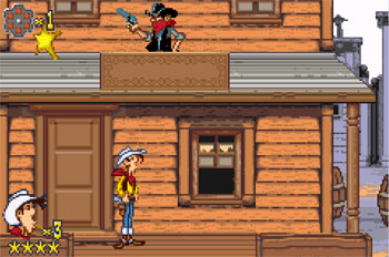 Pantallazo del juego online Lucky Luke Wanted (GBA)