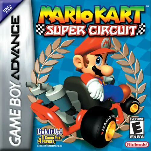 Portada de la descarga de Mario Kart Super Circuit