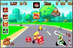 Pantallazo del juego online Mario Kart Super Circuit (GBA)