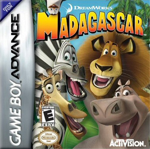 Carátula del juego Dreamworks Madagascar (GBA)