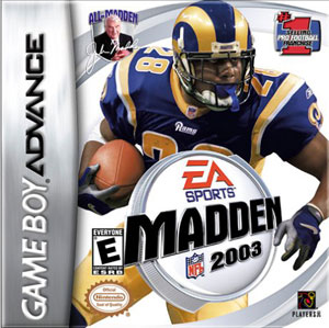 Carátula del juego Madden NFL 2003 (GBA)