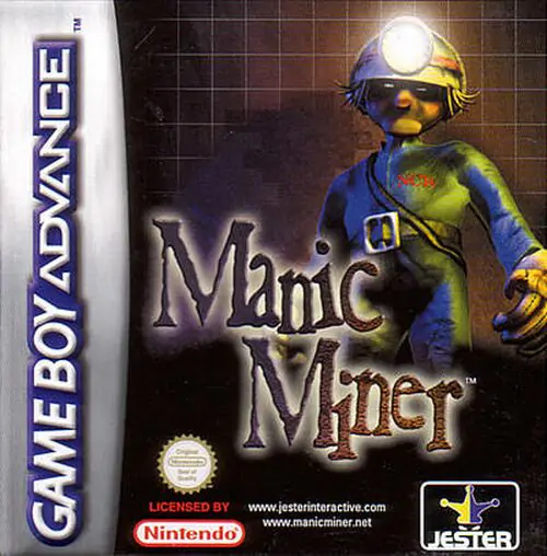 Portada de la descarga de Manic Miner