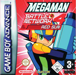 Carátula del juego Mega Man Battle Network 4 Red Sun (GBA)