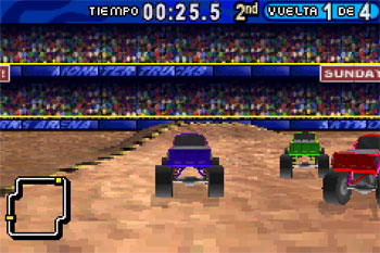 Pantallazo del juego online Monster Trucks Mayhem (GBA)