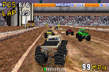 Pantallazo del juego online Monster Truck Madness (GBA)