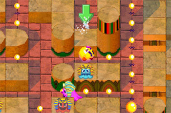 Pantallazo del juego online Ms Pac-Man Maze Madness (GBA)