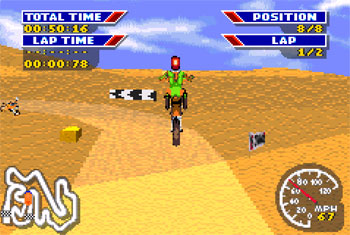 Pantallazo del juego online MX 2002 Featuring Ricky Carmichael (GBA)