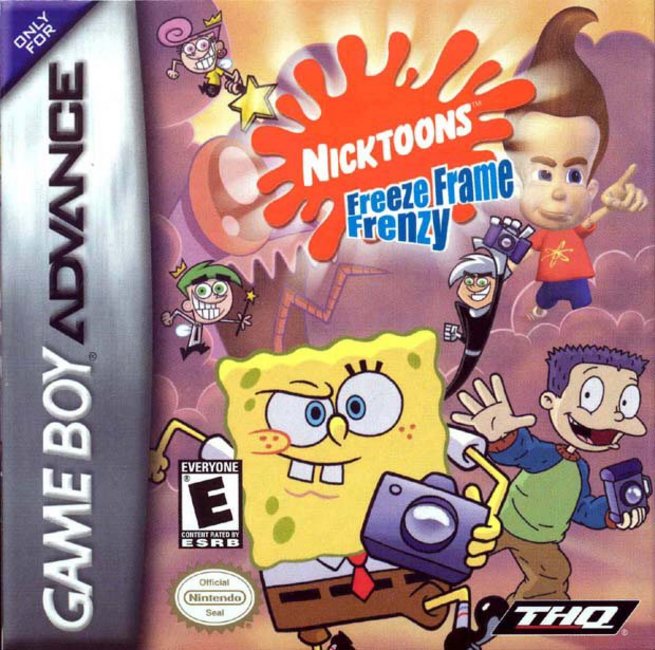 Carátula del juego Nicktoons Freeze Frame Frenzy (GBA)