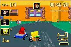 Pantallazo del juego online NickToons Racing (GBA)