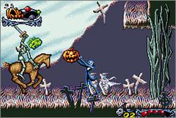 Pantallazo del juego online Pesadilla Antes de Navidad El Rey Calabaza (GBA)