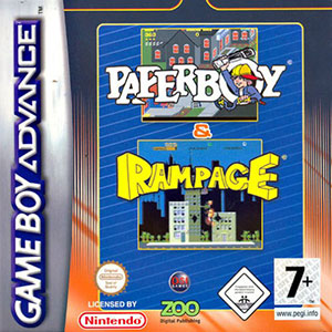 Carátula del juego Paperboy - Rampage (GBA)