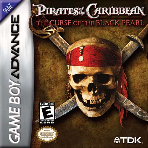 Carátula del juego Pirates of the Caribbean The Curse of the Black Pearl (GBA)