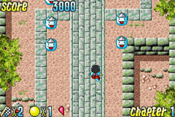 Pantallazo del juego online Pocky & Rocky with Becky (GBA)