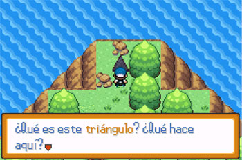 Pantallazo del juego online Pokemon Triangulo Origen (GBA)