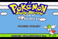 Carátula del juego Pokemon Ruby Destiny Life of Guardians (GBA)