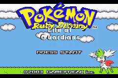Portada de la descarga de Pokemon Ruby Destiny Life of Guardians