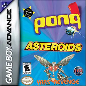 Portada de la descarga de Pong & Asteroids & Yars’ Revenge