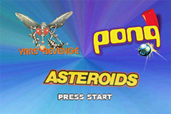 Pantallazo del juego online Pong & Asteroids & Yars' Revenge (GBA)