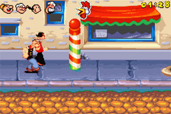 Pantallazo del juego online Popeye Rush for Spinach (GBA)