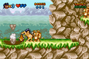 Pantallazo del juego online Prehistorik Man (GBA)