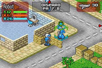 Pantallazo del juego online Rebelstar Tactical Command (GBA)