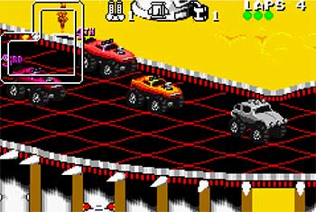 Pantallazo del juego online Rock 'n Roll Racing (GBA)