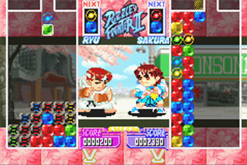 Pantallazo del juego online Super Puzzle Fighter II (GBA)