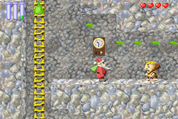 Pantallazo del juego online Santa Claus Saves the Earth (GBA)