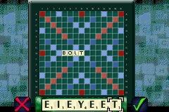Pantallazo del juego online Scrabble (GBA)