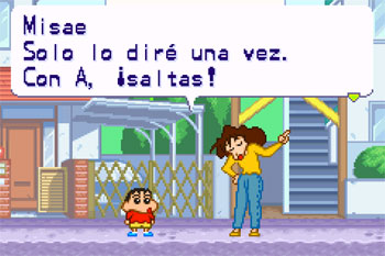 Pantallazo del juego online Shinchan Aventuras en Cineland (GBA)