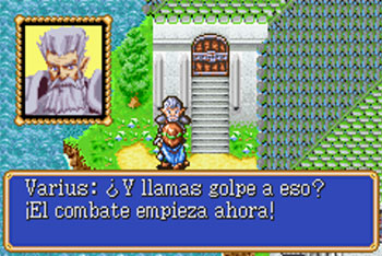 Pantallazo del juego online Shining Force Resurrection of the Dark Dragon (GBA)