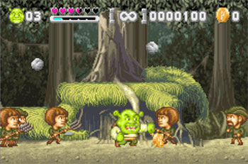 Pantallazo del juego online Shrek Hassle at the Castle (GBA)