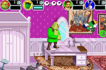 Pantallazo del juego online Shrek SuperSlam (GBA)