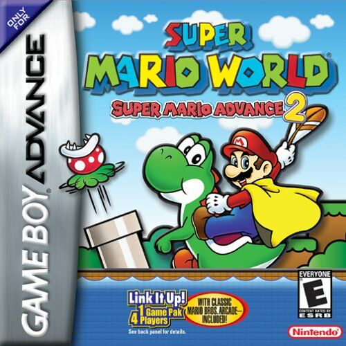 Carátula del juego Super Mario World Super Mario Advance 2 (GBA)