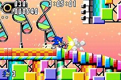 Pantallazo del juego online Sonic Advance 2 (GBA)