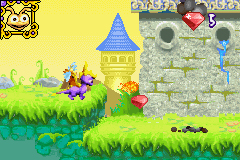 Pantallazo del juego online Spyro Fusion (GBA)
