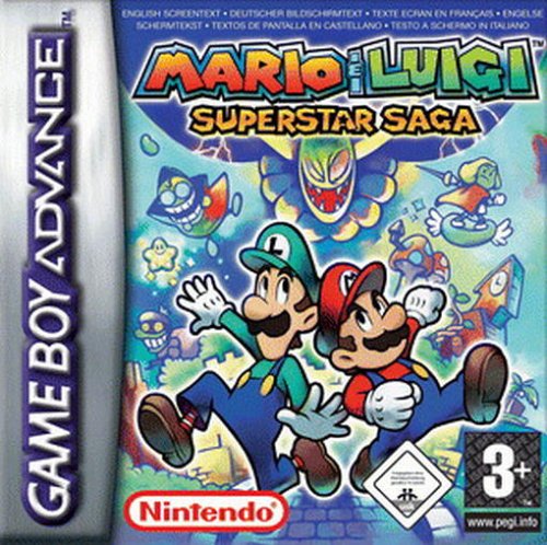 Carátula del juego Mario & Luigi Superstar Saga (GBA)