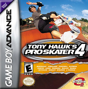 Juego online Tony Hawk's Pro Skater 4 (GBA)