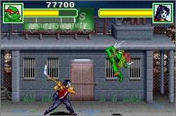 Pantallazo del juego online Teenage Mutant Ninja Turtles (GBA)