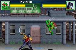 Pantallazo del juego online TMNT (GBA)