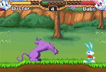 Pantallazo del juego online Tiny Toon Adventures - Buster's Bad Dream (GBA)