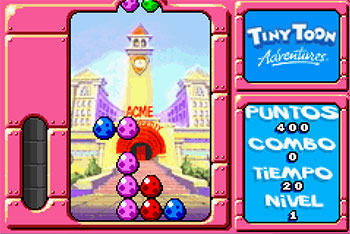 Pantallazo del juego online Tiny Toon Adventures Wacky Stackers (GBA)