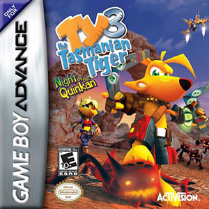 Carátula del juego Ty the Tasmanian Tiger 3 Night of the Quinkan (GBA)