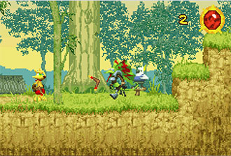 Pantallazo del juego online Ty the Tasmanian Tiger 2 Bush Rescue (GBA)