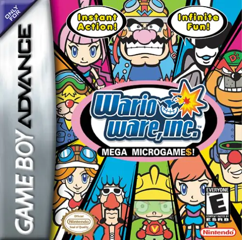 Portada de la descarga de WarioWare Inc: Mega Microgames