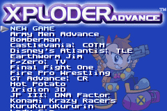 Pantallazo del juego online Xploder Advance (GBA)
