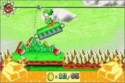 Pantallazo del juego online Yoshi Topsy Turvy (GBA)